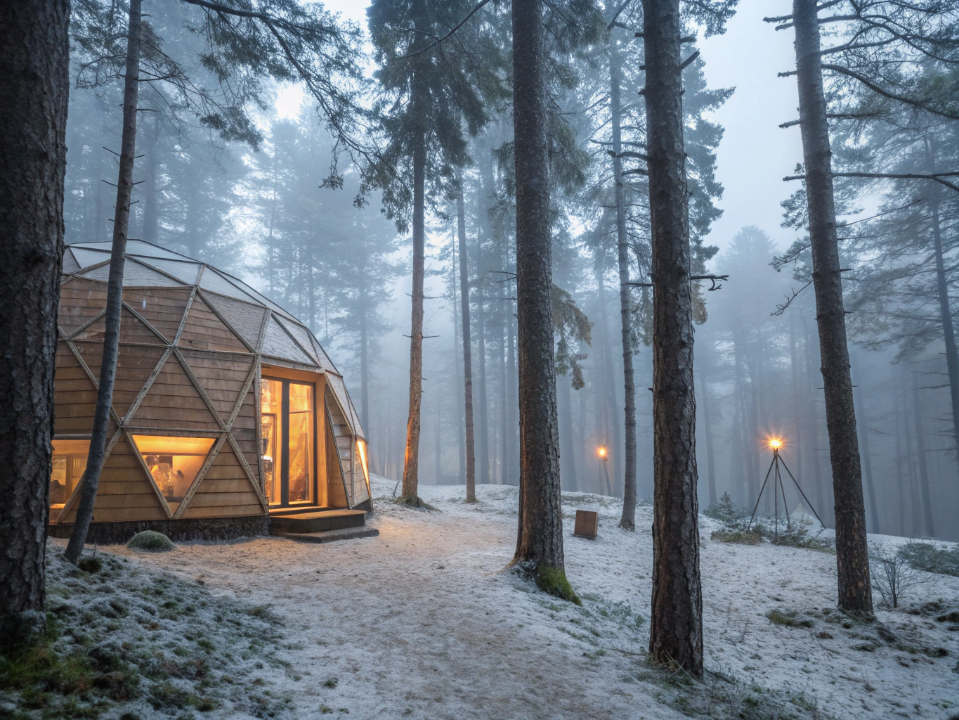 Glass Igloo Under Stars